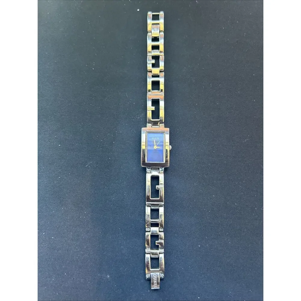 Guess Silver Tone Blue Dial Women’s Quartz Watch